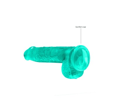 Zielone dildo do penetracji pochwy i anusa 17 cm